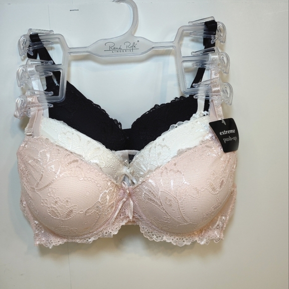 René Rofé  women's extreme push up bra set of 3  size  (36)B - Picture 1 of 8